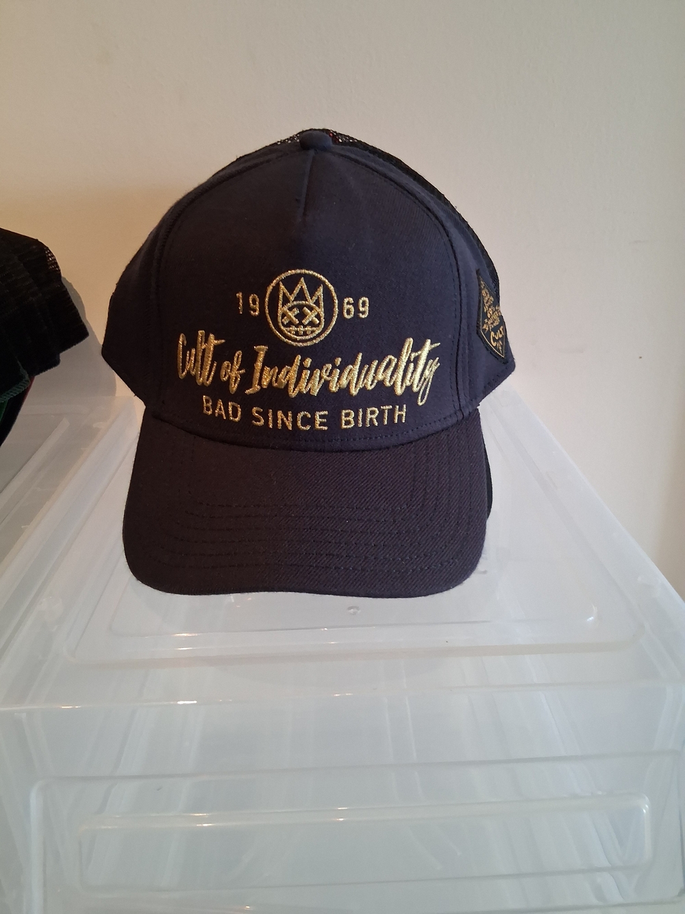 Cult of Individuality Navy Cap with Gold Embroidery